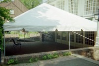 20' x 20' white frame tent
